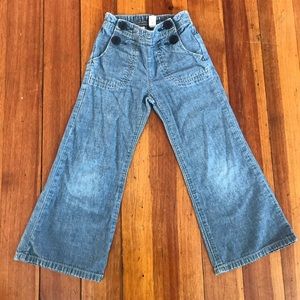 Gapkids wide leg chambray pants 4T